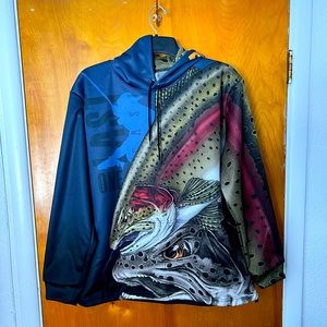 One Last Cast hoodie. Large. NWT